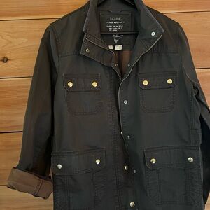 J. Crew Brown field Jacket with water resistant fabric